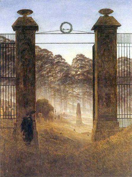 Caspar David Friedrich Friedhofseingang